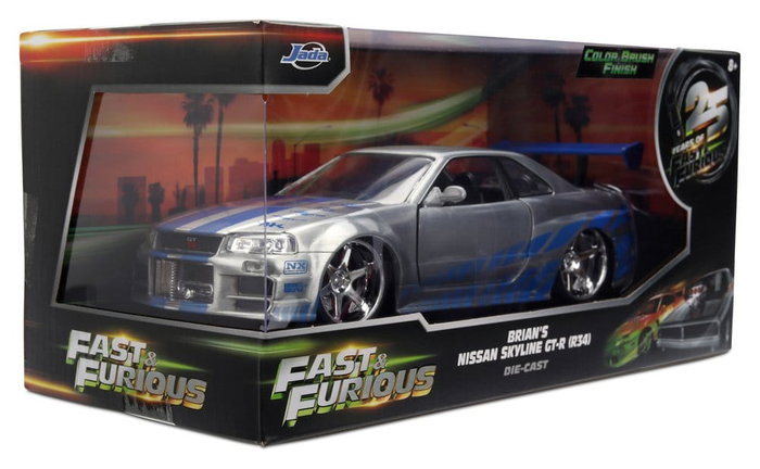 Jada Toys Nissan Skyline GT-R 2002 Fast & Furious Aniversario 1:24