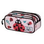 Oh My Pop Estuche Portatodo FAN 2.2 Ladybug Oh My Pop Rosa Escolar 3 Compartimentos Ripstop 2.50L 23x11cm