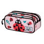 Oh My Pop Estuche Portatodo FAN 2.2 Ladybug Oh My Pop Rosa Escolar 3 Compartimentos Ripstop 2.50L 23x11cm
