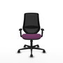 PIQUERAS Y CRESPO Silla de oficina Mardos con mecanismo Sincro, Morado y Negro