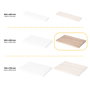 Emuca Tablero para mesa, 900x500mm, espesor 30mm, Madera, Efecto roble