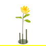 Flor Loto Amarillo Artificial Decoración 32 X 32 X 100 cm (Set de 2)