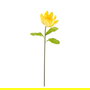Flor Loto Amarillo Artificial Decoración 32 X 32 X 100 cm (Set de 2)