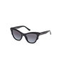 Guess Gafas GU00228 01B Gafas de Sol de Mujer con Forma de Gato, Lente 47 mm Puente 18 mm Patilla 130 mm
