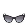 Guess Gafas GU00228 01B Gafas de Sol de Mujer con Forma de Gato, Lente 47 mm Puente 18 mm Patilla 130 mm