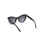 Guess Gafas GU00228 01B Gafas de Sol de Mujer con Forma de Gato, Lente 47 mm Puente 18 mm Patilla 130 mm