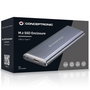 Conceptronic Caja Externa para SSD M.2 USB 3.1 Tipo C de Aluminio, No Compatible con PCIe NVMe