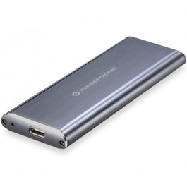 Conceptronic Caja Externa para SSD M.2 USB 3.1 Tipo C de Aluminio, No Compatible con PCIe NVMe