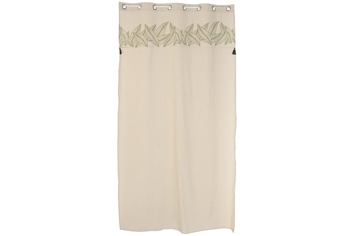 DKD Home Decor Cortina Nature23 Cottage Natural Verde 260 x 140 cm (2 Unidades)