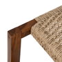 Ixia Banqueta Natural de Madera de Teca para Salón