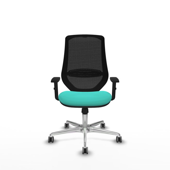 PIQUERAS Y CRESPO Silla de oficina Mardos con mecanismo Sincro, Turquesa y Negro PIQUERAS Y CRESPO Silla de oficina Mardos con mecanismo Sincro, Turquesa y Negro