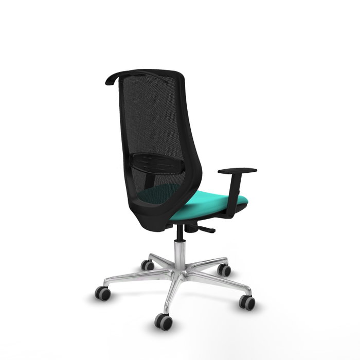 PIQUERAS Y CRESPO Silla de oficina Mardos con mecanismo Sincro, Turquesa y Negro PIQUERAS Y CRESPO Silla de oficina Mardos con mecanismo Sincro, Turquesa y Negro