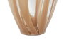 DKD Home Decor Jarrón Moderno Melocotón Cristal 17.5 x 44 x 17.5 cm