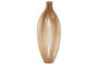 DKD Home Decor Jarrón Moderno Melocotón Cristal 17.5 x 44 x 17.5 cm