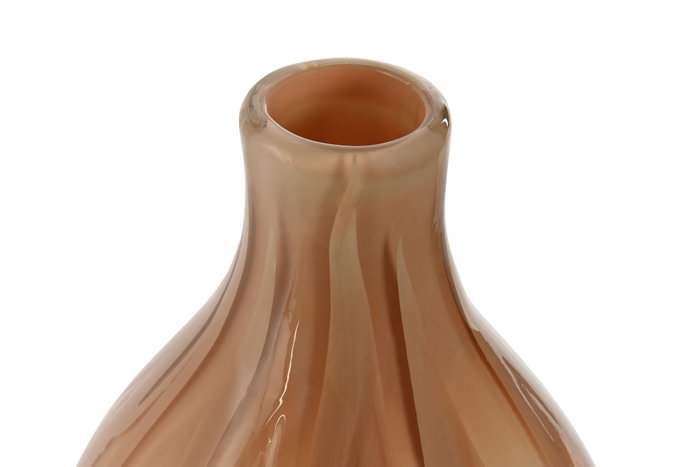 DKD Home Decor Jarrón Moderno Melocotón Cristal 17.5 x 44 x 17.5 cm DKD Home Decor Jarrón Moderno Melocotón Cristal 17.5 x 44 x 17.5 cm
