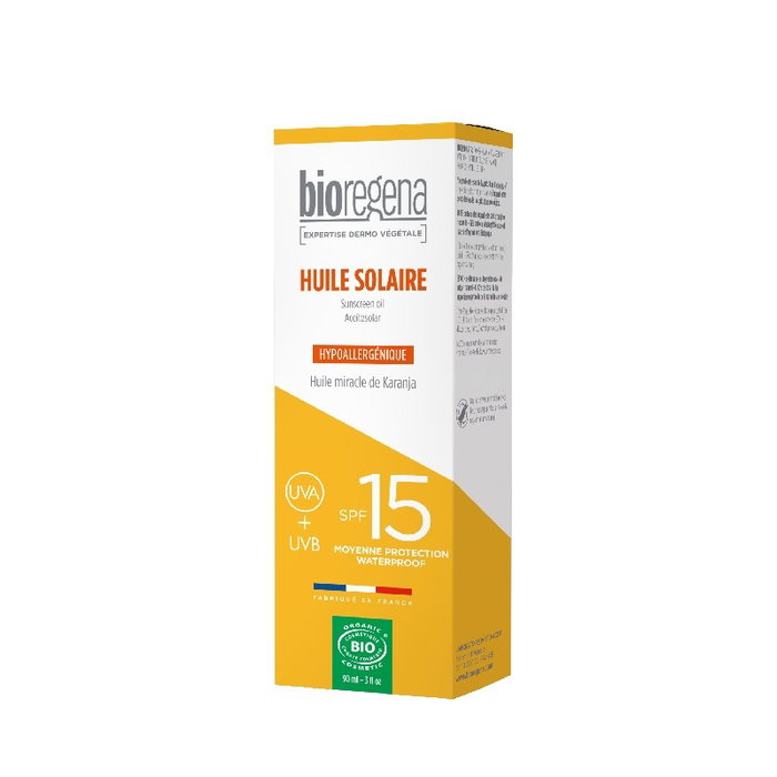 BIOREGENA Aceite Solar SPF 15 Spray 90ml Hipoalergénico BIO