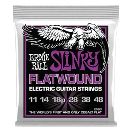 Ernieball Juego Eléctrica Entorchado Plano Power Slinky 11-48