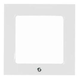 Shelly SHELLY_WF_1_W Wall Frame 1 Marco o Rahmen para Wandtaster, Blanco, Plástico, 80x80 mm