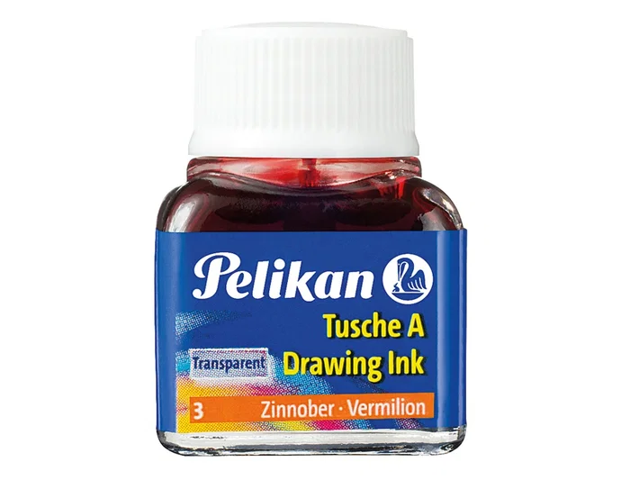 Pelikan Tinta china bermellon bote 10 ml para dibujar y pintar Pelikan Tinta china bermellon bote 10 ml para dibujar y pintar