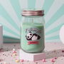 The Concept Factory Tarro Vela Perfumada Kawaii Colección Gato Panda Malvavisco Duración 41h Cera Parafina 260g Vidrio
