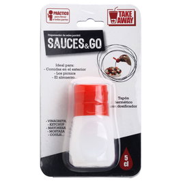 Take Away Dispensador Salsa Transportar Plástico Capacidad 55 ml Para Llevar Ideal Bolsas Térmicas
