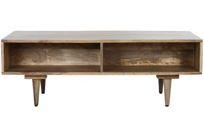 DKD Home Decor Mesa de Centro de Mango Blanco