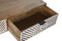 DKD Home Decor Mesa de Centro de Mango Blanco