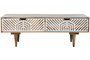 DKD Home Decor Mesa de Centro de Mango Blanco