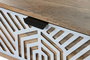 DKD Home Decor Mesa de Centro de Mango Blanco
