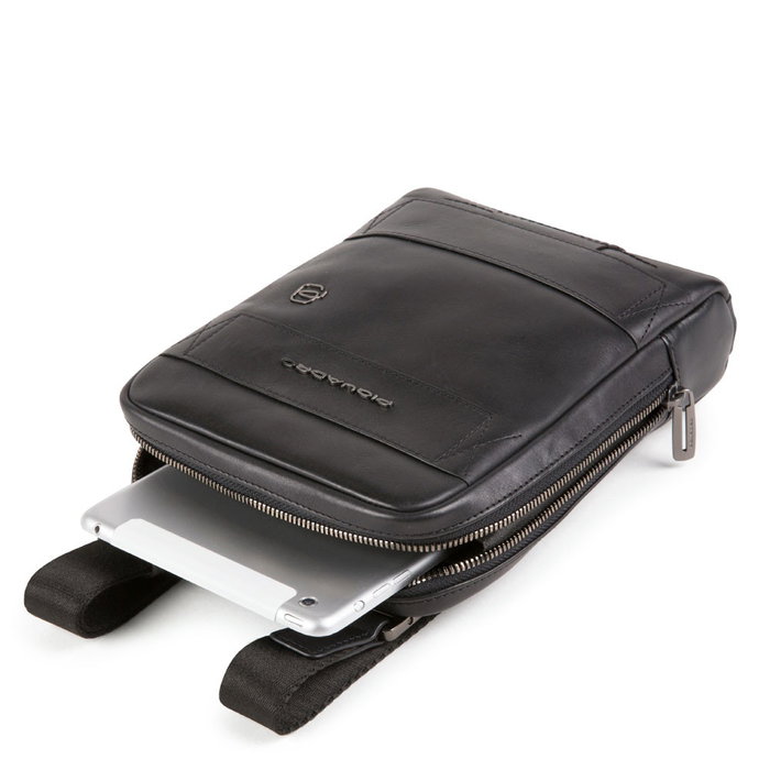 Piquadro Obidos Bolso bandolera de cuero Negro Piquadro Obidos Bolso bandolera de cuero Negro