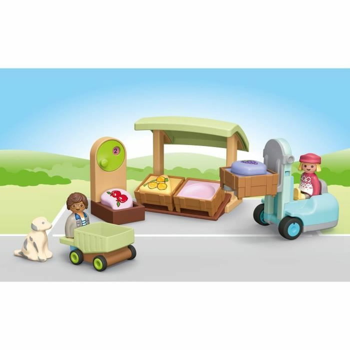 PLAYMOBIL Puesto Ecológico y Carretilla Junior 71691 PLAYMOBIL Puesto Ecológico y Carretilla Junior 71691