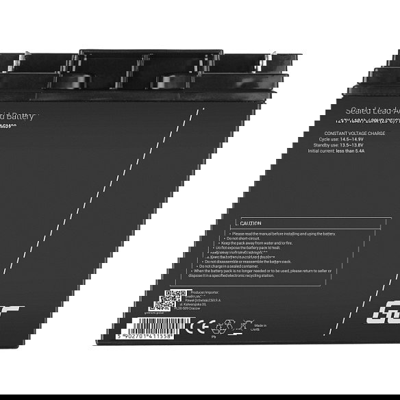 Green Cell Batería AGM09 12V 18Ah Recargable SLA