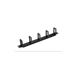 Phasak Organizador de cables para rack 19 pulg 1U 5 ganchos Negro