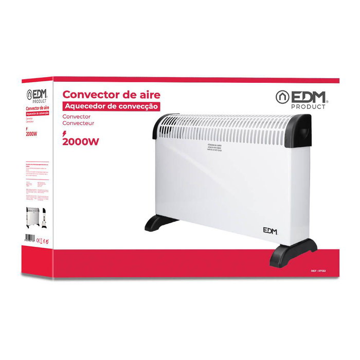 Edm Convector de aire básico 2000 W Blanco Edm Convector de aire básico 2000 W Blanco