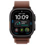 Apple Watch Ultra 4 49mm Black Titanium Case con Alpine Loop Burgundy