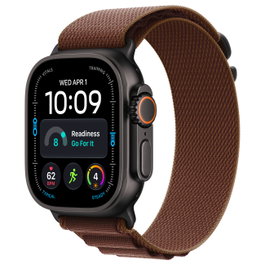 Apple Watch Ultra 4 49mm Titanium Negro con Alpine Loop Borgoña M