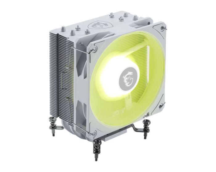 MSI MAG COREFROZR AA13 WHITE - Sistema de Refrigeración Híbrida para CPU, Ventilador 120mm PWM, RGB, Soportes LGA 1851/1700/AM4/AM5, Color Blanco