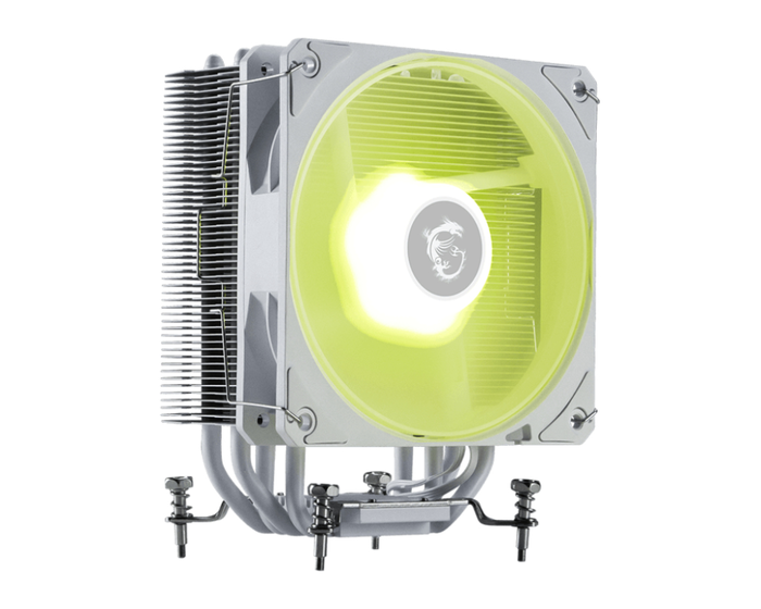 MSI MAG COREFROZR AA13 WHITE - Sistema de Refrigeración Híbrida para CPU, Ventilador 120mm PWM, RGB, Soportes LGA 1851/1700/AM4/AM5, Color Blanco