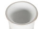 DKD Home Decor Macetero de Fibra de Vidrio con Cara y Acabado Envejecido Blanco 35x35x93
