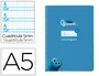 Liderpapel Cuaderno espiral Pautaguía A5 azul