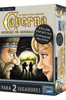 Asmodee Caverna: Caverna vs Caverna Edición Definitiva con Expansión Incluida, 2 Jugadores, Español