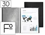 Liderpapel Carpeta Escaparate 30 Fundas Plástico Folio Negro