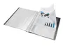 Liderpapel Carpeta Escaparate 30 Fundas Plástico Folio Negro