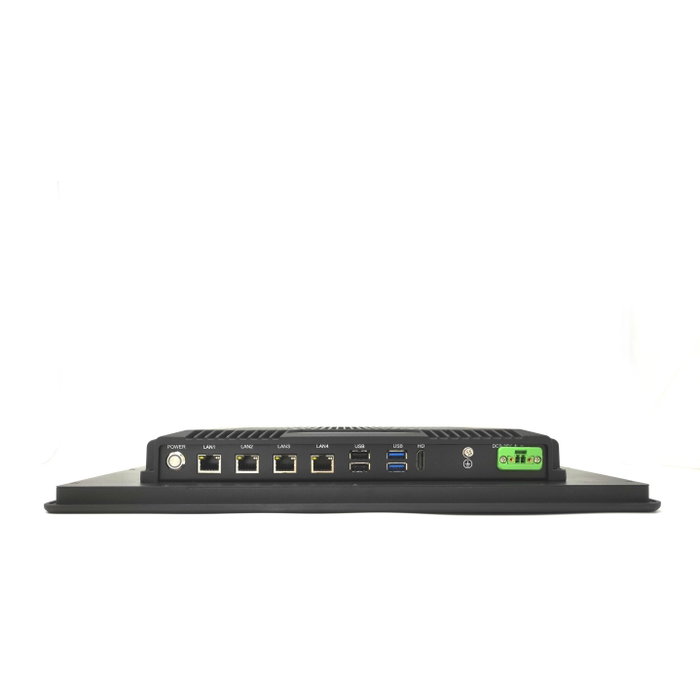 ALLNET AIO IPC industrial con pantalla táctil de 15,6 pulgadas, Intel i5, 16GB/512GB y 4xLAN RJ45 de montaje en pared