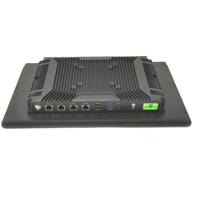 ALLNET AIO IPC industrial con pantalla táctil de 15,6 pulgadas, Intel i5, 16GB/512GB y 4xLAN RJ45 de montaje en pared