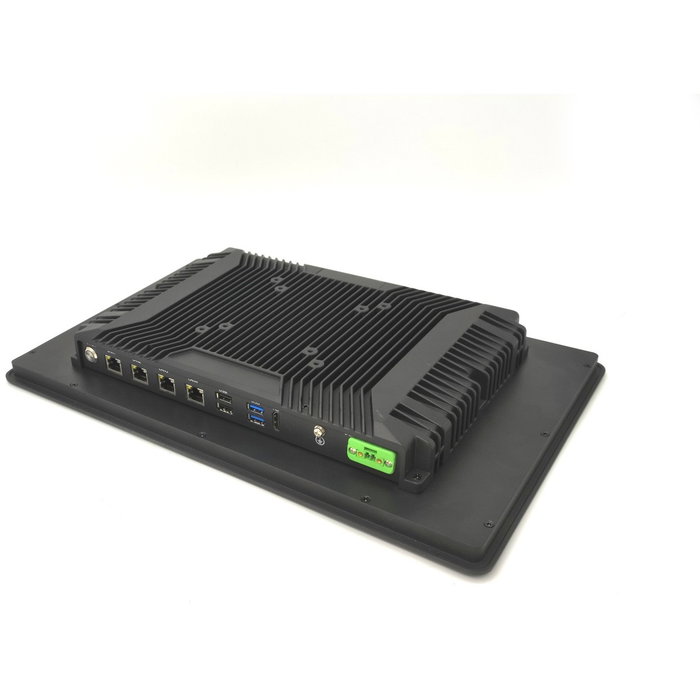 ALLNET AIO IPC industrial con pantalla táctil de 15,6 pulgadas, Intel i5, 16GB/512GB y 4xLAN RJ45 de montaje en pared