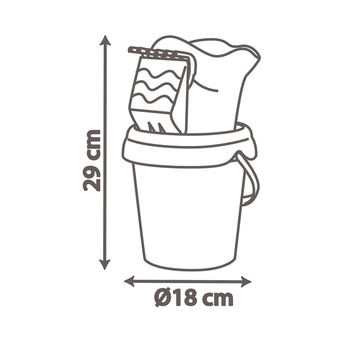 Smoby Cubo de Playa Toy Story Completo con Accesorios - Colador, Regadera, Pala, Rastrillo, Molde - Juguete Playa Niños +3 Años 7600862230