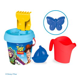 Smoby Cubo de Playa Toy Story Completo con Accesorios - Colador, Regadera, Pala, Rastrillo, Molde - Juguete Playa Niños +3 Años 7600862230