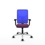 PIQUERAS Y CRESPO Silla de oficina Motilla con mecanismo Sincro, Morado y Azul