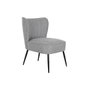 DKD Home Decor Sillón de Poliéster y Metal Gris